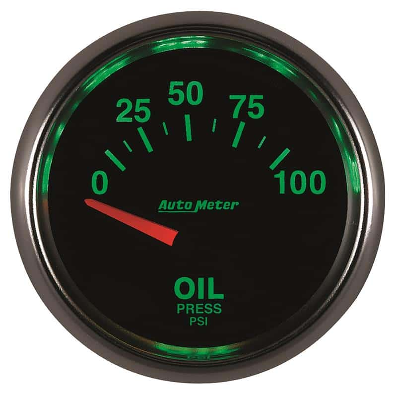 AutoMeter — Autometer GS 0-100 PSI Short Sweep Electronic Oil Pressure Gauge
2-1/16" OIL PRESS, 0 - view 4