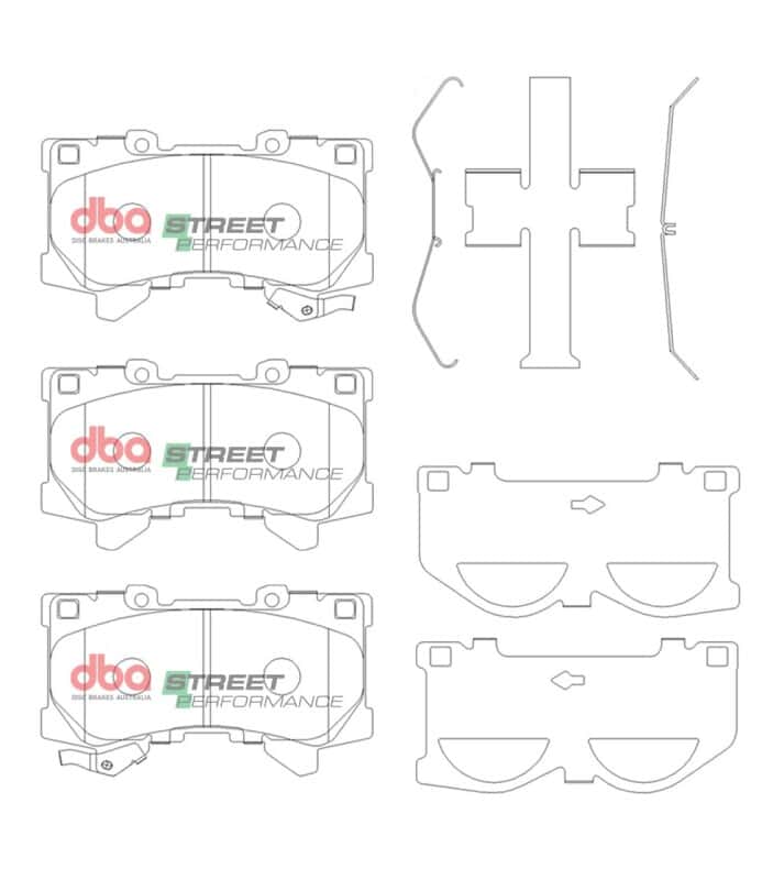 DBA — DBA 2022 Lexus LX600 Front SP Performance Brake Pads
Brake Pad - view 2