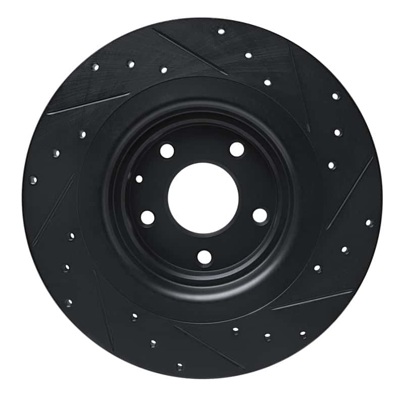 R1 Concepts — R1 16-23 Mazda CX-9 Rear Left Drilled & Slotted Black Brake Rotor
R1 Brake Rotor Drill - view 5