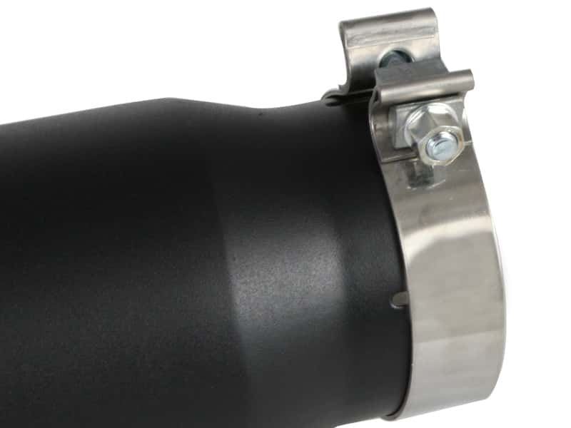 aFe — aFe Power Diesel Exhaust Tip Black- 4 in In x 5 out X 12 in Long Bolt On (Right)
Exhaust Tip Black - view 2