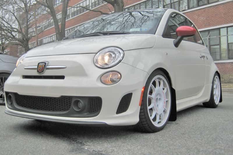Rally Armor — Rally Armor 12-18 Fiat 500 Black UR Mud Flap w/Red Logo
Mud Flap - view 2