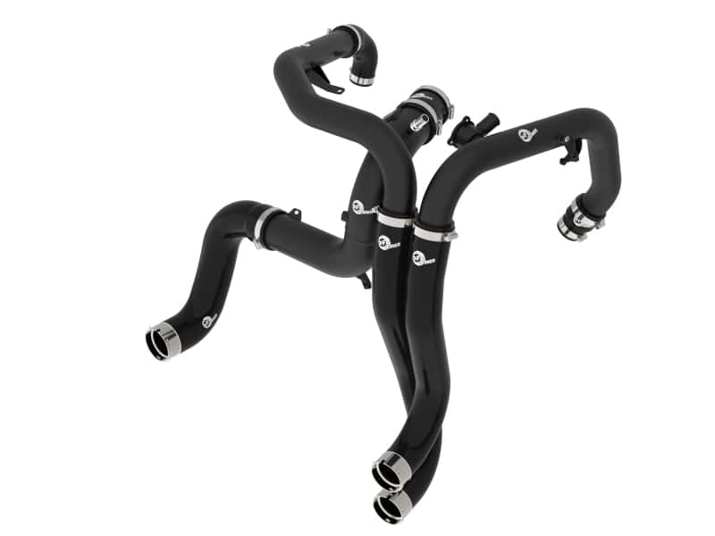 aFe — aFe 22-24 Ford Bronco Raptor V6-3.0L BladeRunner Aluminum Hot and Cold Charge Pipe Kit - Black
Charge Pipe Kit - view 1