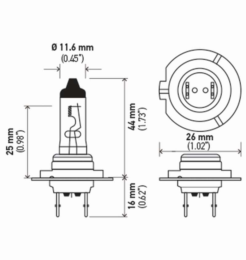 Hella — Hella Bulb H7 12V 55W Px26D T4625 +50 (2)
H7P50TB Halogen Bulb - view 3