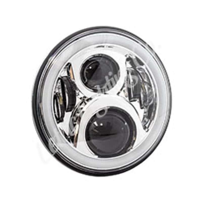 Letric Lighting — Letric Lighting 7in Led Chrome Full-Halo Indian - view 2