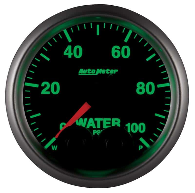AutoMeter — AutoMeter Gauge Water Press 2-1/16in. 100PSI Stepper Motor W/Peak & Warn Elite
GA 2" WTRP 100PSI EL - view 3