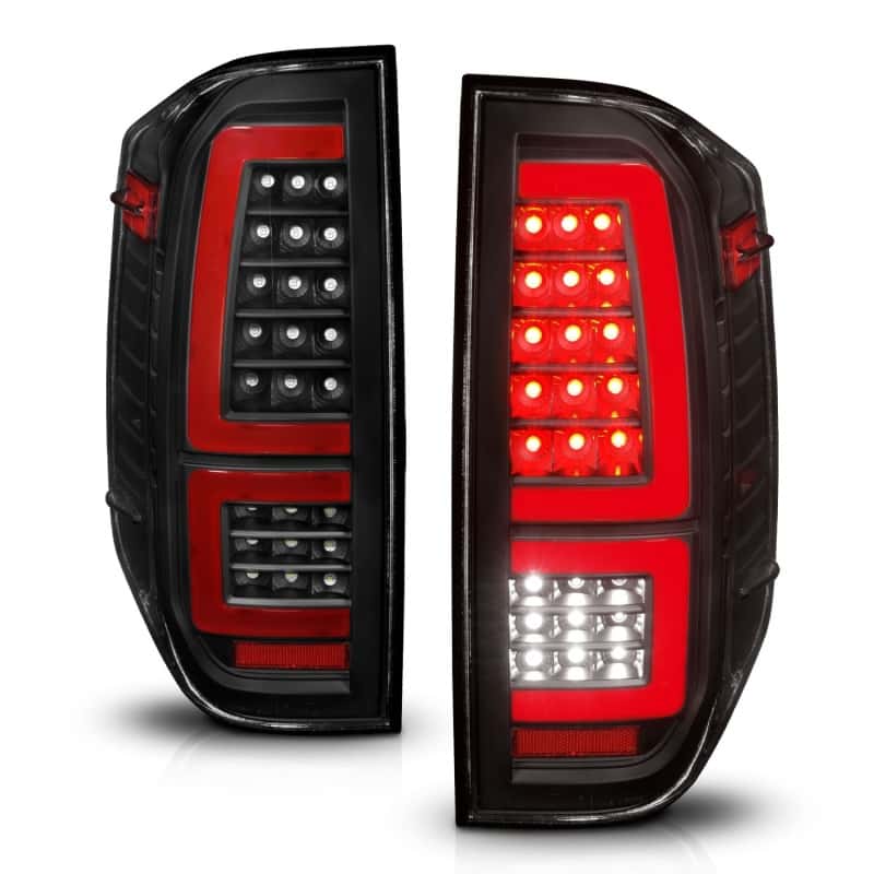 ANZO — ANZO 2014-2021 Toyota Tundra LED Taillights Black Housing/Clear Lens - view 8