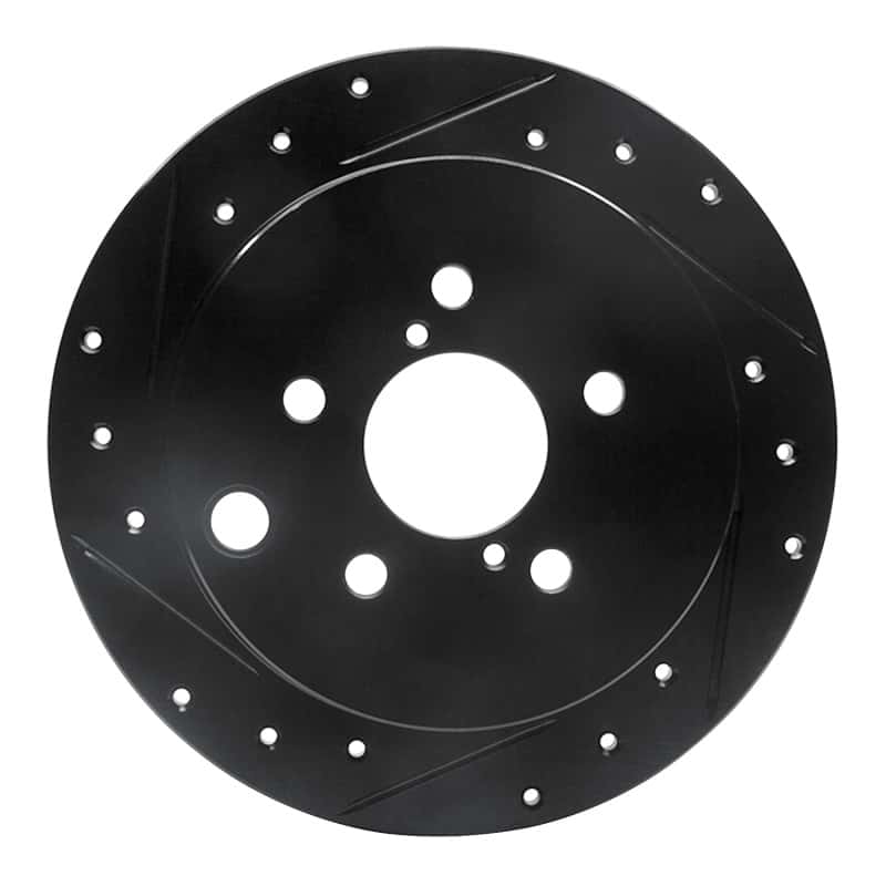 R1 Concepts — R1 12-23 Subaru Crosstrek Rear Left Drilled & Slotted Black Brake Rotor
R1 Brake Rotor Drill - view 1