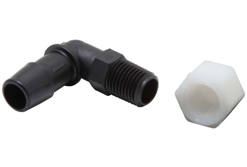 K&N Engineering — K&N Air Filter Vent Kit - White - 90 Degree Plastic 0.50in Flange 1.75in H 1.75in L - view 1