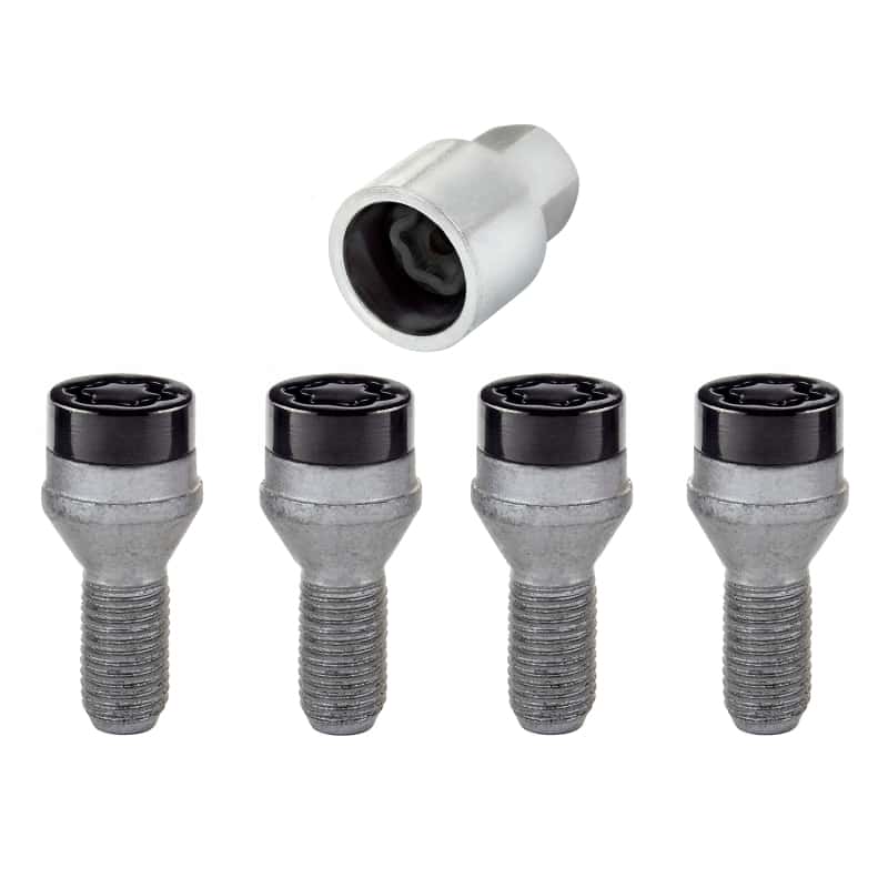 McGard — McGard Wheel Lock Bolt Set - 4pk. (Cone Seat) M12X1.25 / 17mm Hex / 22.0mm Shank Length - Black - view 5