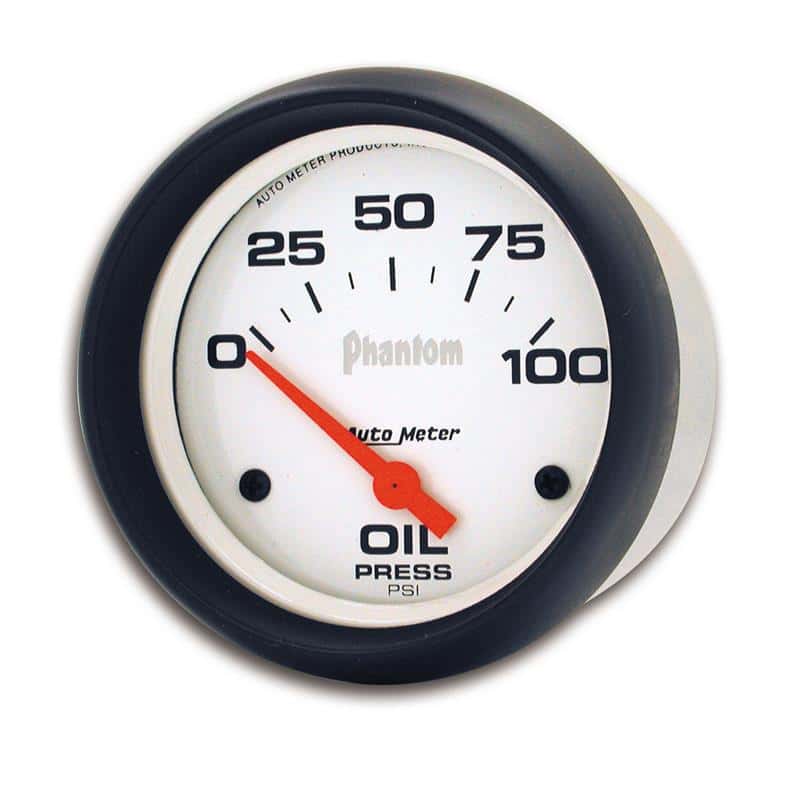 AutoMeter — Autometer Phantom 66.7mm 0-100 PSI SSE Oil Pressure Gauge
2-5/8" OIL PRESS, 0- - view 3