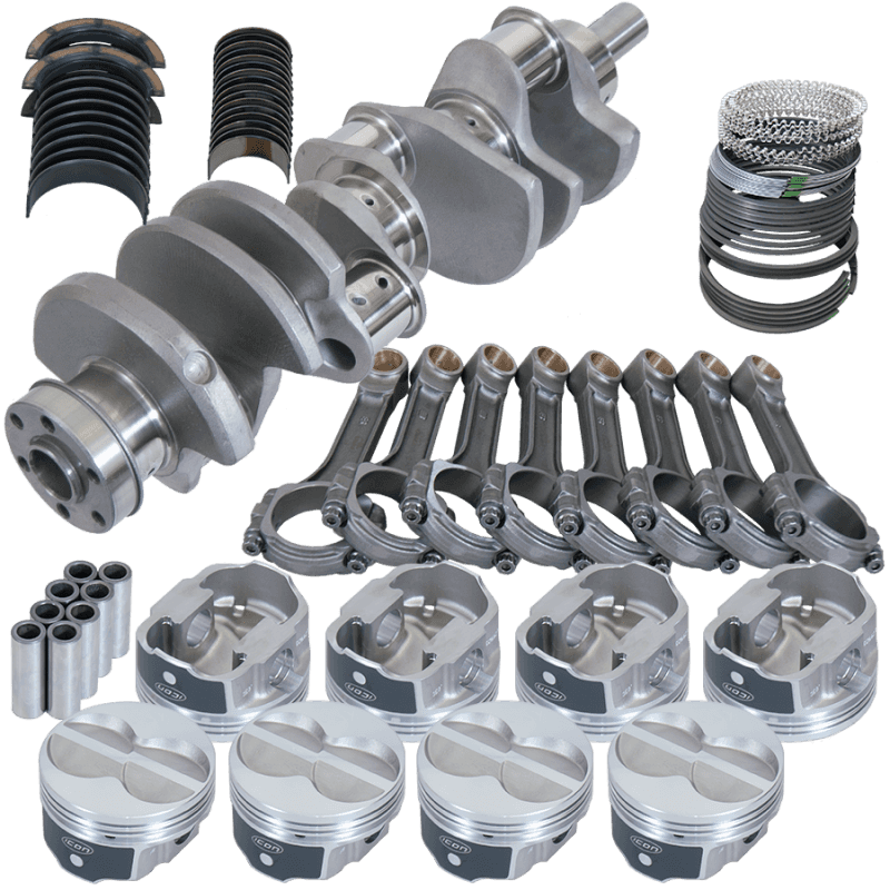 Eagle — Eagle Ford 351W 4.000in Crank 6.200in I-Beam Rods -11cc Flat Top 4.060in Pistons Rotating Assembly
Pro Street Assembly - view 1