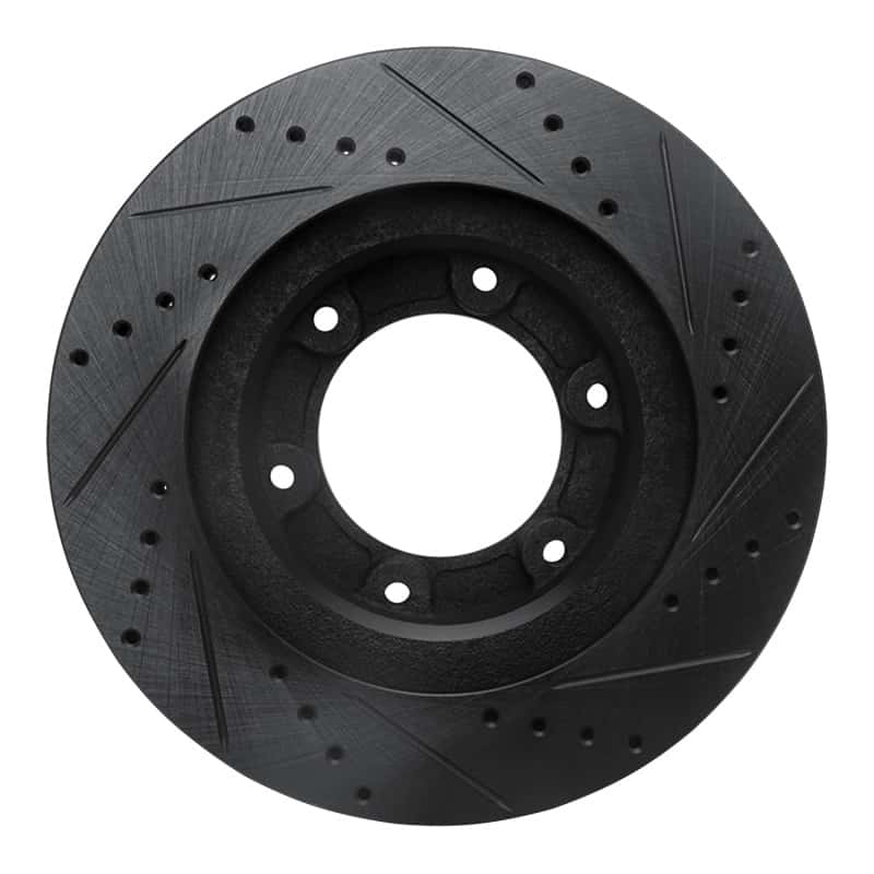 R1 Concepts — R1 93-97 Lexus LX450 Front Left Drilled & Slotted Black Brake Rotor
R1 Brake Rotor Drill - view 5