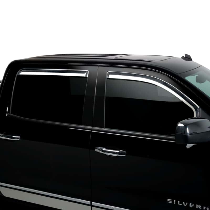 Putco — Putco 19-20 Chevy Silverado / GMC Sierra 1500 - Crew Cab (Set of 4) Element Chrome Window Visors
Side Window Vent - view 4