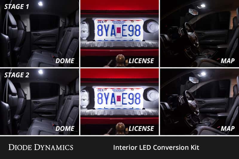 Diode Dynamics — Diode Dynamics 05-21 Nissan Frontier Interior LED Kit Cool White Stage 1 - view 4