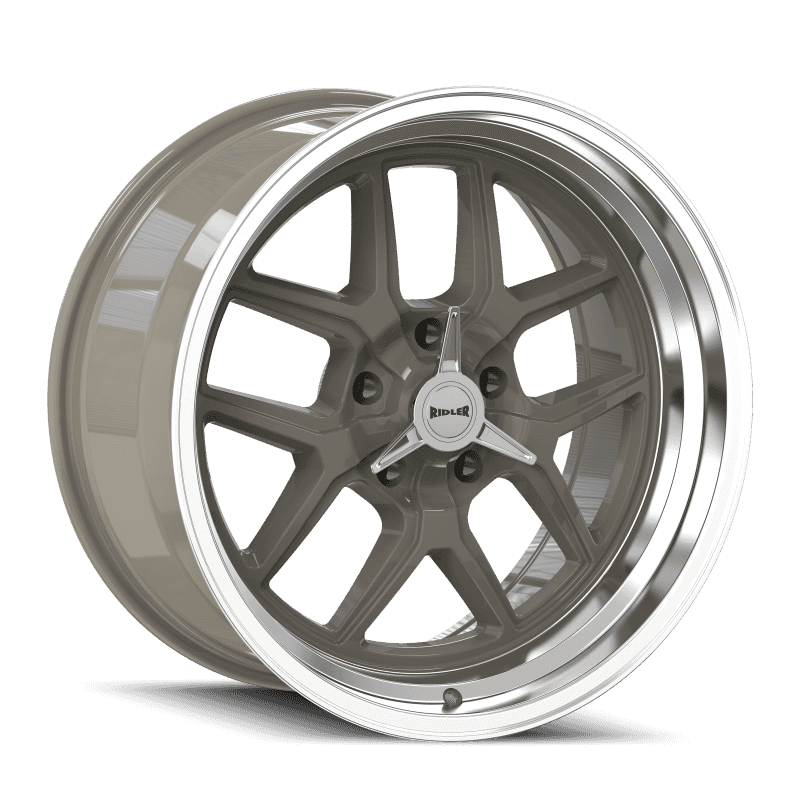 Ridler Wheels — Ridler 610 20x10 / 5x114.3 BP / 0mm Offset / 83.82mm Hub Gloss Grey Polished Wheel - view 2
