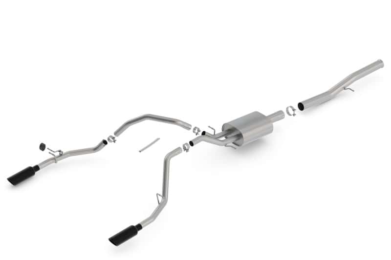 Borla — Borla 14-8 Chevrolet Silverado 1500 6.2L V8 AT/MT Extended Cab Standard Bed S-Type Exhaust
Cat-Back System - view 4