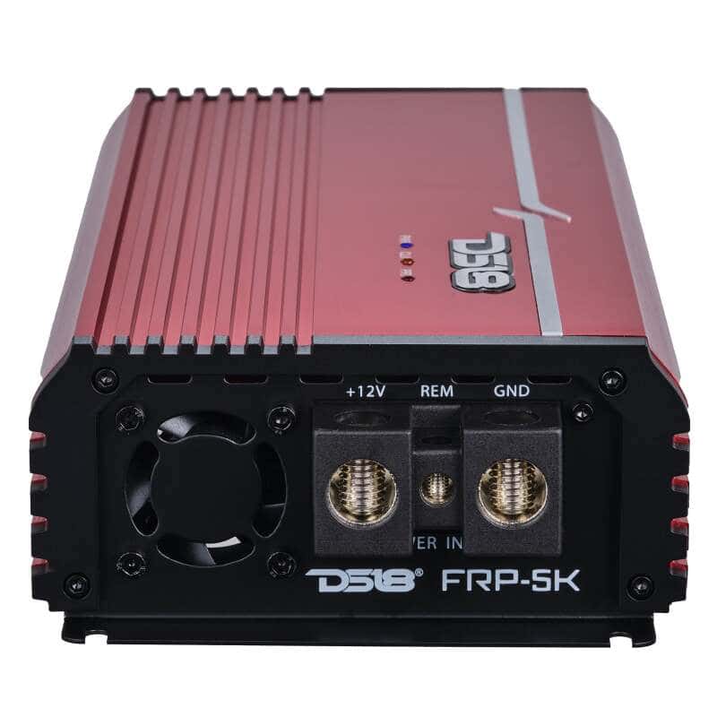 DS18 — DS18 1-Channel Amp Class D Full-Range Monoblock 5000 Watts RMS/1ohm DPIV1/0 Terminals Included Red - view 5