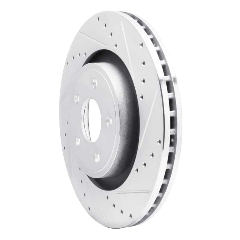 R1 Concepts — R1 06-10 Jeep Grand Cherokee Front Right Drilled & Slotted Silver Brake Rotor
R1 Brake Rotor Drill - view 2