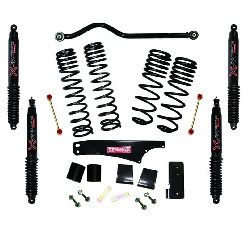 Skyjacker — Skyjacker 2007-2018 Jeep Wrangler JK 2 Door 4WD Long Travel 3.5in-4in Lift Kit w/Black Max Shocks
skyJK35BPBLT
Lift Kit - view 2
