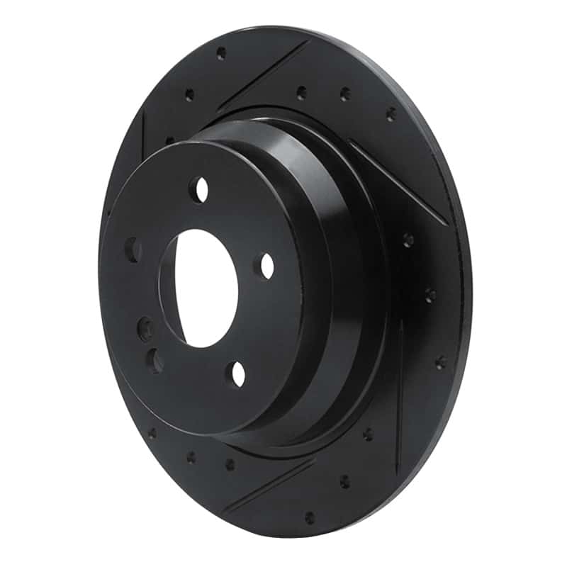 R1 Concepts — R1 03-16 Mercedes-Benz E280 (Canada) Rear Left Drilled & Slotted Black Brake Rotor
R1 Brake Rotor Drill - view 2