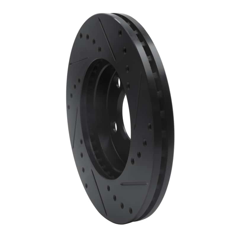 R1 Concepts — R1 94-04 Ford Mustang Front Left Drilled & Slotted Black Brake Rotor
R1 Brake Rotor Drill - view 4