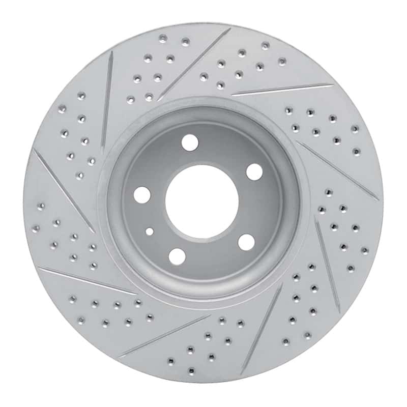 R1 Concepts — R1 11-17 Audi Q5 (Mexico) Front Right Drilled & Slotted Geo-Carbon Rotor - view 5