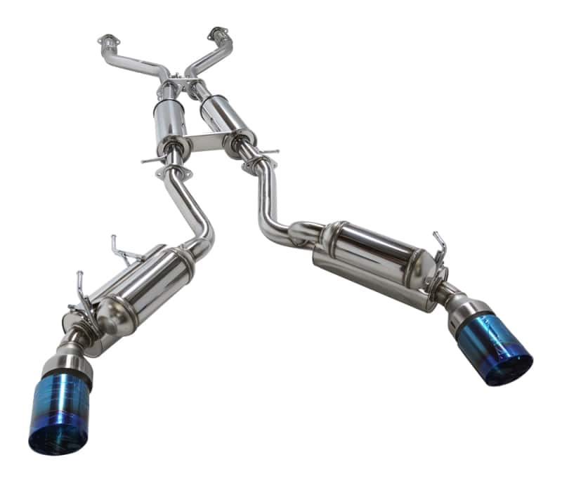 HKS — HKS 09-21 Nissan 370z Dual Hi-Power Ti. Tip Catback Exhaust (SUS304 NO COATING) - view 1