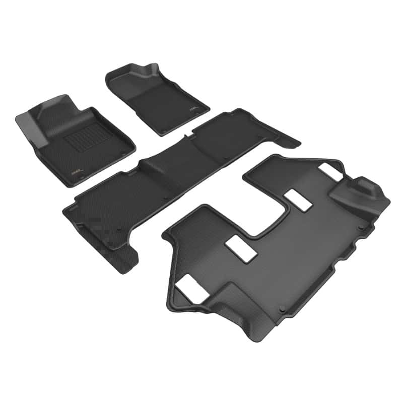 3D MAXpider — 3D MAXpider 19-24 Nissan Armada Kagu Floor Mat- Black R1 R2 R3
Floor Mat Set - view 1