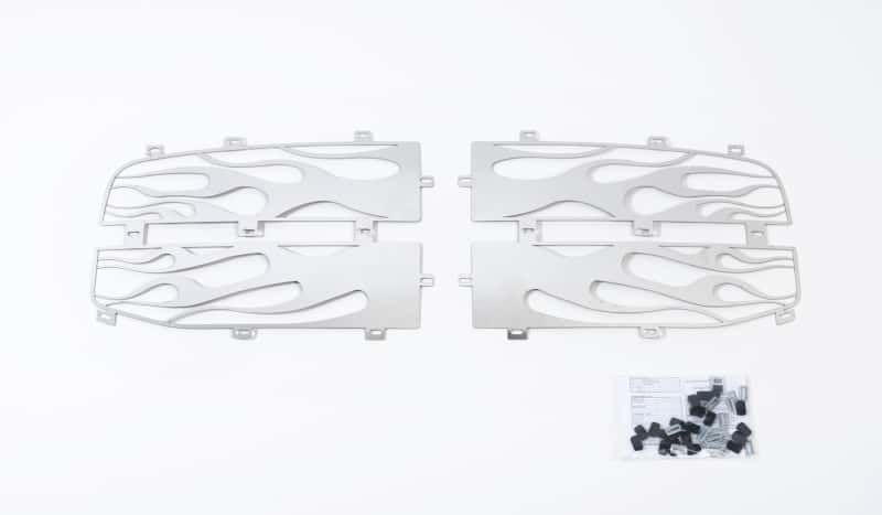 Putco — Putco 04-08 Ford F-150 (Bar Grille) w/ Logo CutOut (6pcs) Flaming Inferno Stainless Steel Grille
Grille Insert - view 2