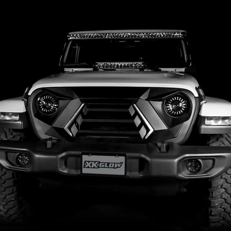 XKGLOW — XK Glow JL Wrangler & Gladiator JT XKCHROME LED Grill Kit - view 3