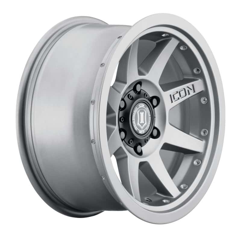 ICON — ICON Rebound Pro 17x8.5 5x5 -6mm Offset 4.5in BS 71.5mm Bore Titanium Wheel
REBOUND PRO WHEEL - view 3