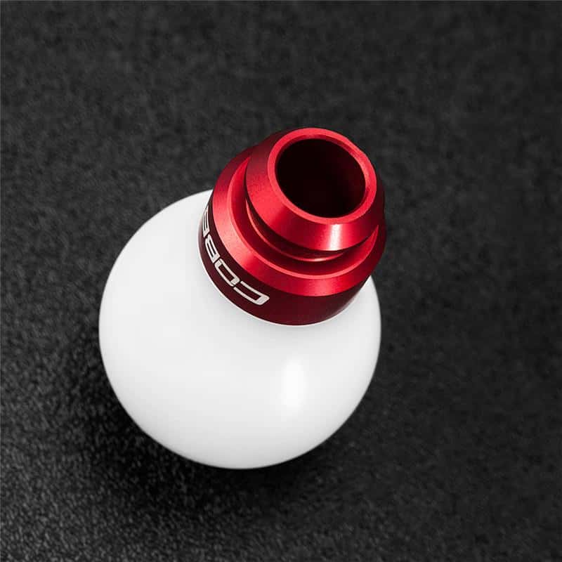 COBB — Cobb Subaru 5-Speed COBB Knob - White w/ Race Red - view 3