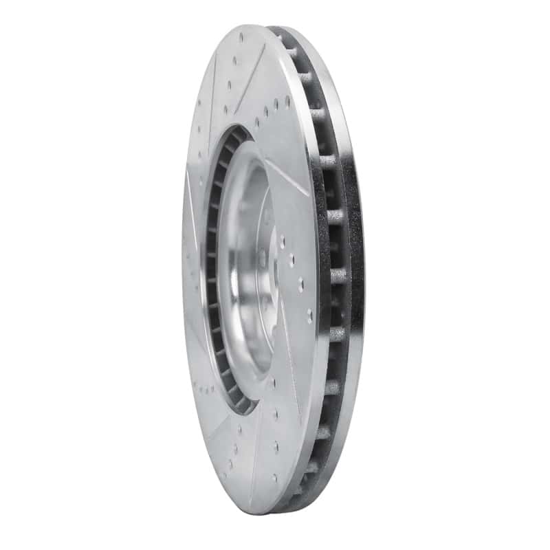 R1 Concepts — R1 2017-2025 Alfa Romeo Giulia Front Right Drilled & Slotted Silver Brake Rotor
R1 Brake Rotor Drill - view 4