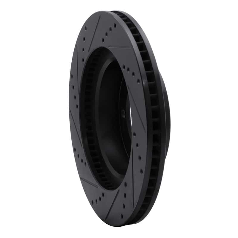 DFC — DFC 03-23 Toyota Tacoma Front Right Drilled & Slotted Black Brake Rotor - view 4