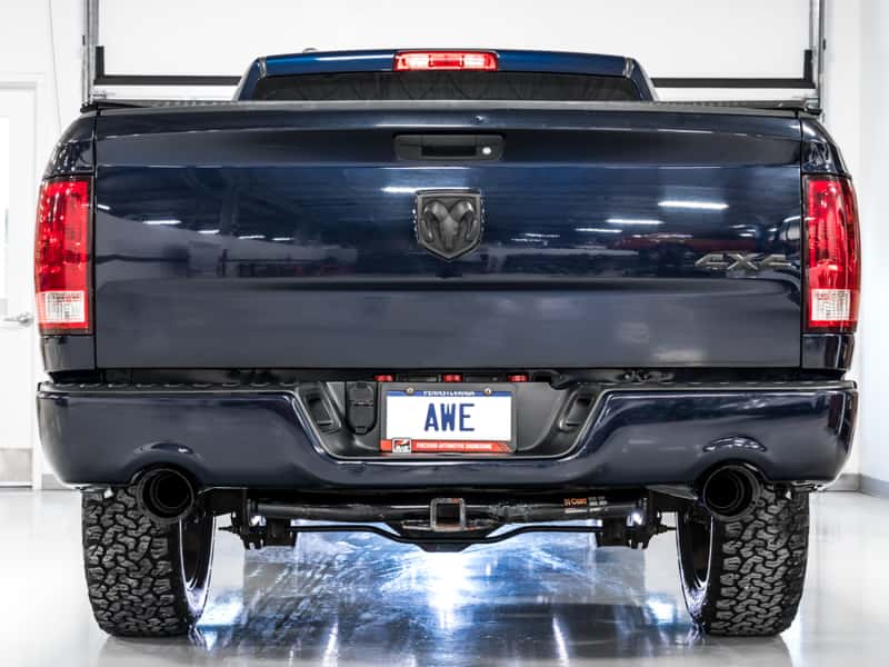 AWE Tuning — AWE Tuning 09-18 RAM 1500 5.7L (w/Cutouts) 0FG Dual Rear Exit Cat-Back Exhaust - Diamond Black Tips
0FG Catback - view 4