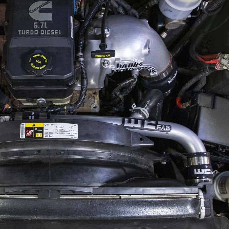 Wehrli — Wehrli 13-15 Dodge Cummins 6.7L w/Dual Radiator Upper Coolant Pipe - Gloss Black
Cpipe 13-15 2Rad GB - view 2