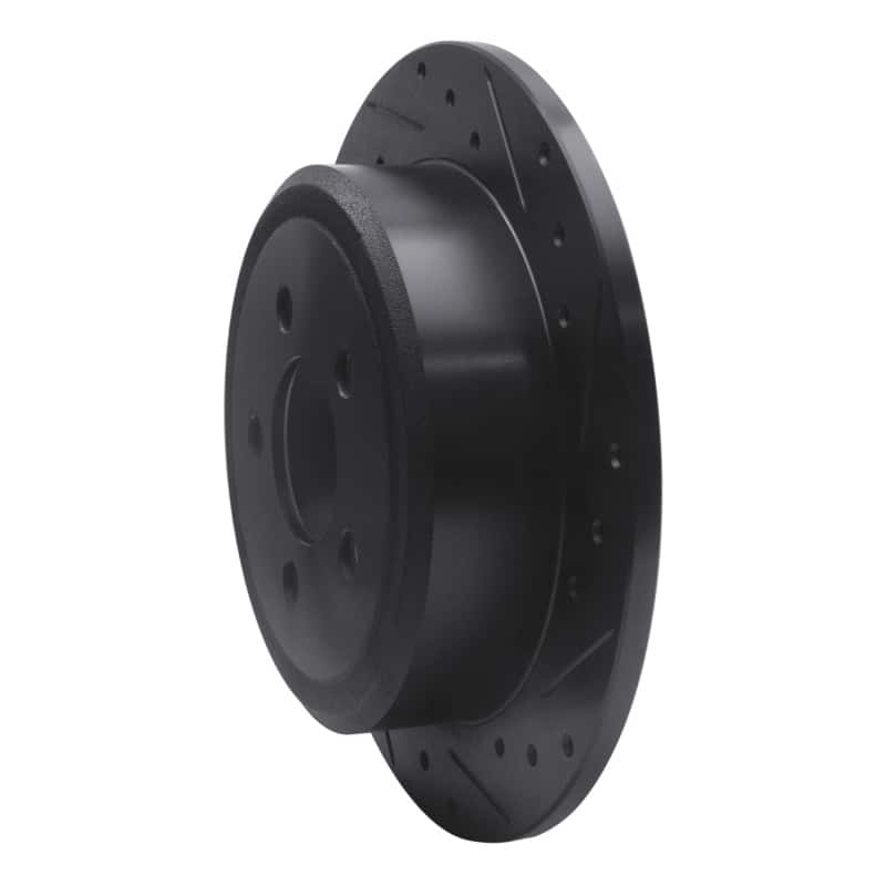 R1 Concepts — R1 07-12 Dodge Nitro Rear Right Drilled & Slotted Black Brake Rotor
R1 Brake Rotor Drill - view 2