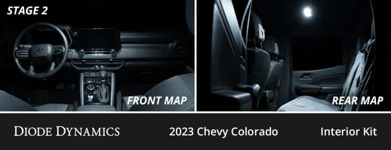 Diode Dynamics — Diode Dynamics 2023+ Chevrolet Colorado Interior LED Kit Cool White Stage 1 - view 4