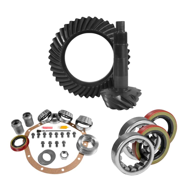 Yukon Gear & Axle — Yukon Gear 8.875in GM 12T 3.42 Rear Ring & Pinion Install Kit Axle Bearings and Seals
Gear & Install Pkg
Gear/Install Pkg - view 1