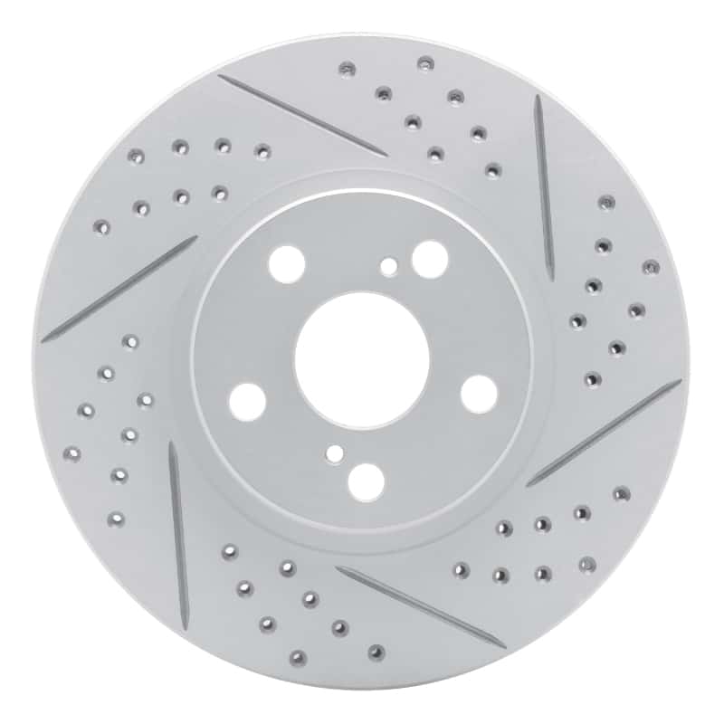 R1 Concepts — R1 00-10 Pontiac Vibe Front Right Drilled & Slotted Geo-Carbon Rotor - view 1