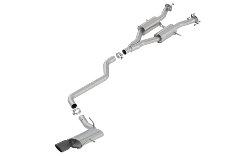 Borla — Borla 14-18 Jeep Grand Cherokee 3.6L V6 AWD AT 4DR 2.50in S-TYPE Cat-Back Exhaust Black Chrome Tip
Cat-Back System - view 1