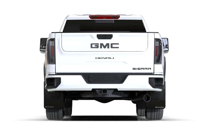 Rally Armor — Rally Armor 20-26 GMC Sierra 2500/3500 HD Denali Black Mud Flap w/Metallic Black Logo
Mud Flap - view 5