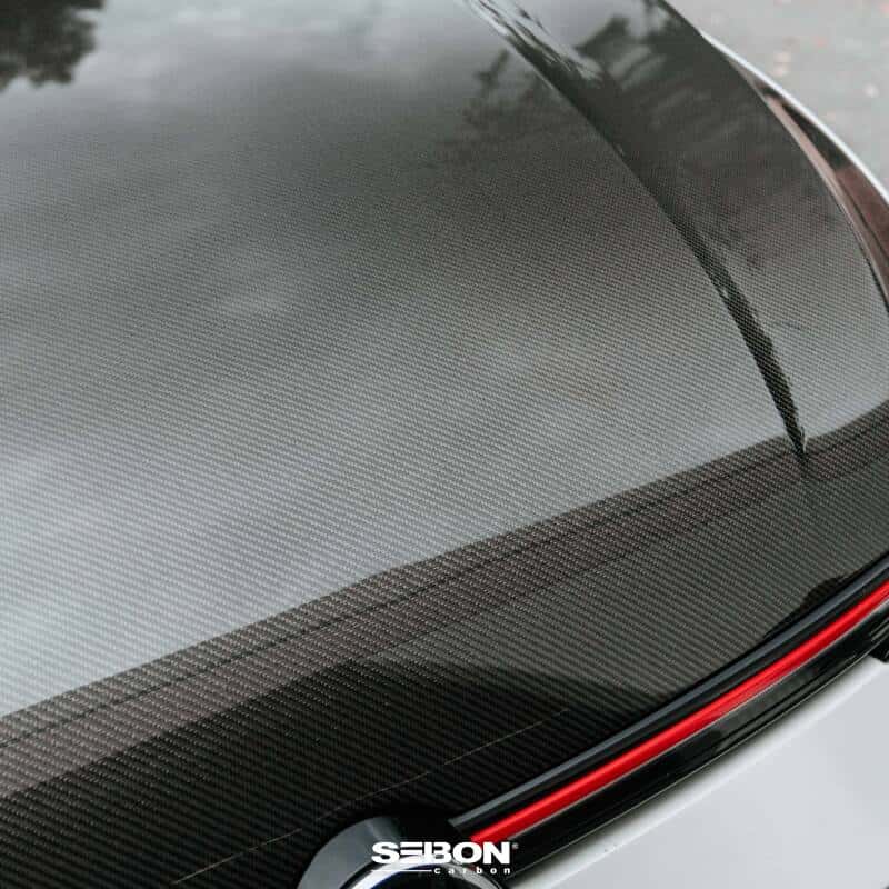 Seibon — Seibon 22-23 Volkswagen Golf GTI/R OEM Style Carbon Fiber Hood - view 8