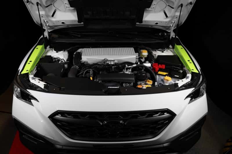 Perrin Performance — PERRIN 22-25 Subaru WRX Fender Shroud Set - Neon Yellow - view 6
