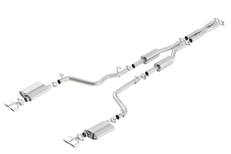 Borla — Borla 09-14 Dodge Challenger R/T 5.7L RWD 2Dr. Dual Rctgl. Angle S-Type CB Exhaust - Rear Split Exit
Cat-Back System - view 2