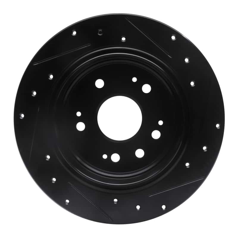 R1 Concepts — R1 02-04 Honda CR-V Rear Left Drilled & Slotted Black Brake Rotor
R1 Brake Rotor Drill - view 5