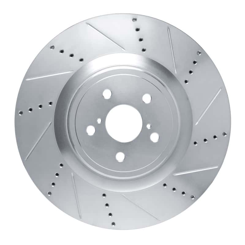 R1 Concepts — R1 15-22 Lexus RC F Right Front Drilled & Slotted Silver Brake Rotor
R1 Brake Rotor Drill - view 1