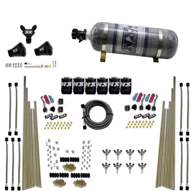 Nitrous Express — Nitrous Express 8 Cyl Triple-D Dry Direct Port 3 Stage Dry 6 Solenoids Nitrous Kit w/12lb Bottle
Injection System Kit
N2OSys - view 3