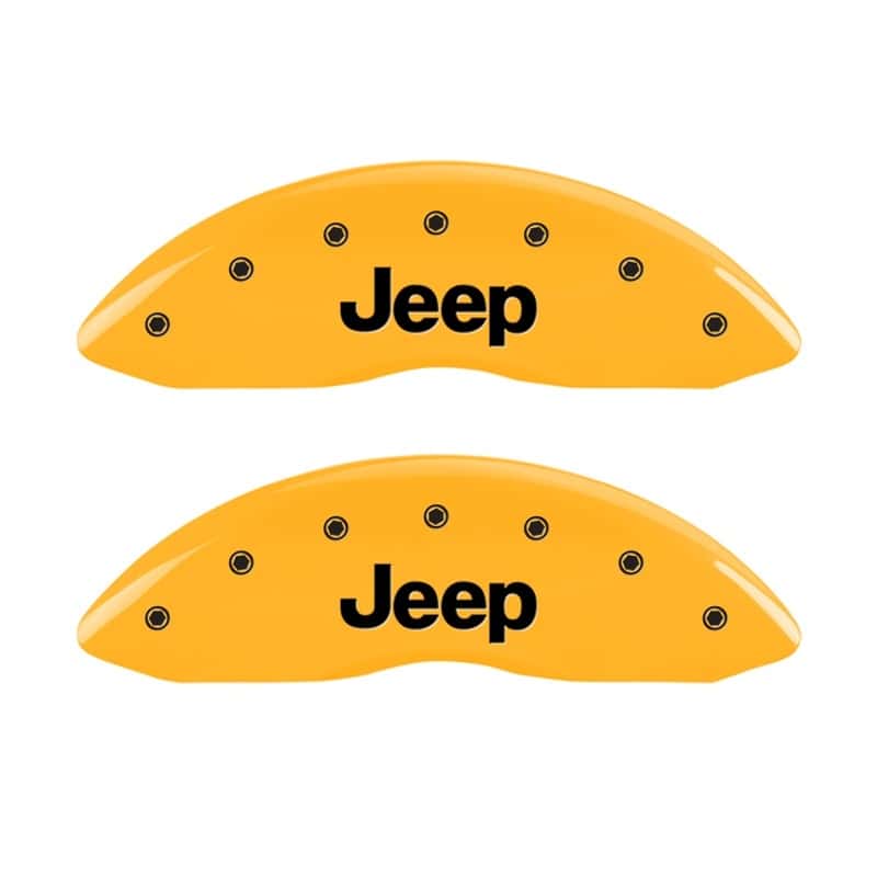 MGP — MGP Front set 2 Caliper Covers Engraved Front JEEP Yellow finish black ch
Caliper Covers - view 1