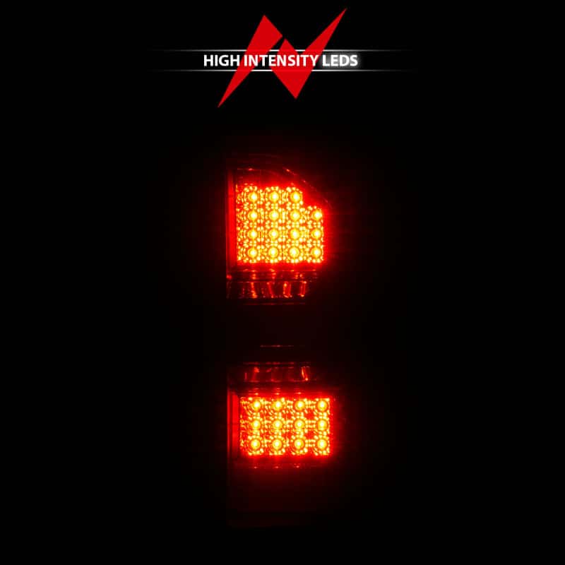 ANZO — ANZO 2014-2018 GMC Sierra LED Tail Lights Black Housing Smoke Lens - view 6